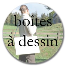 bouton rond boîtes à dessin