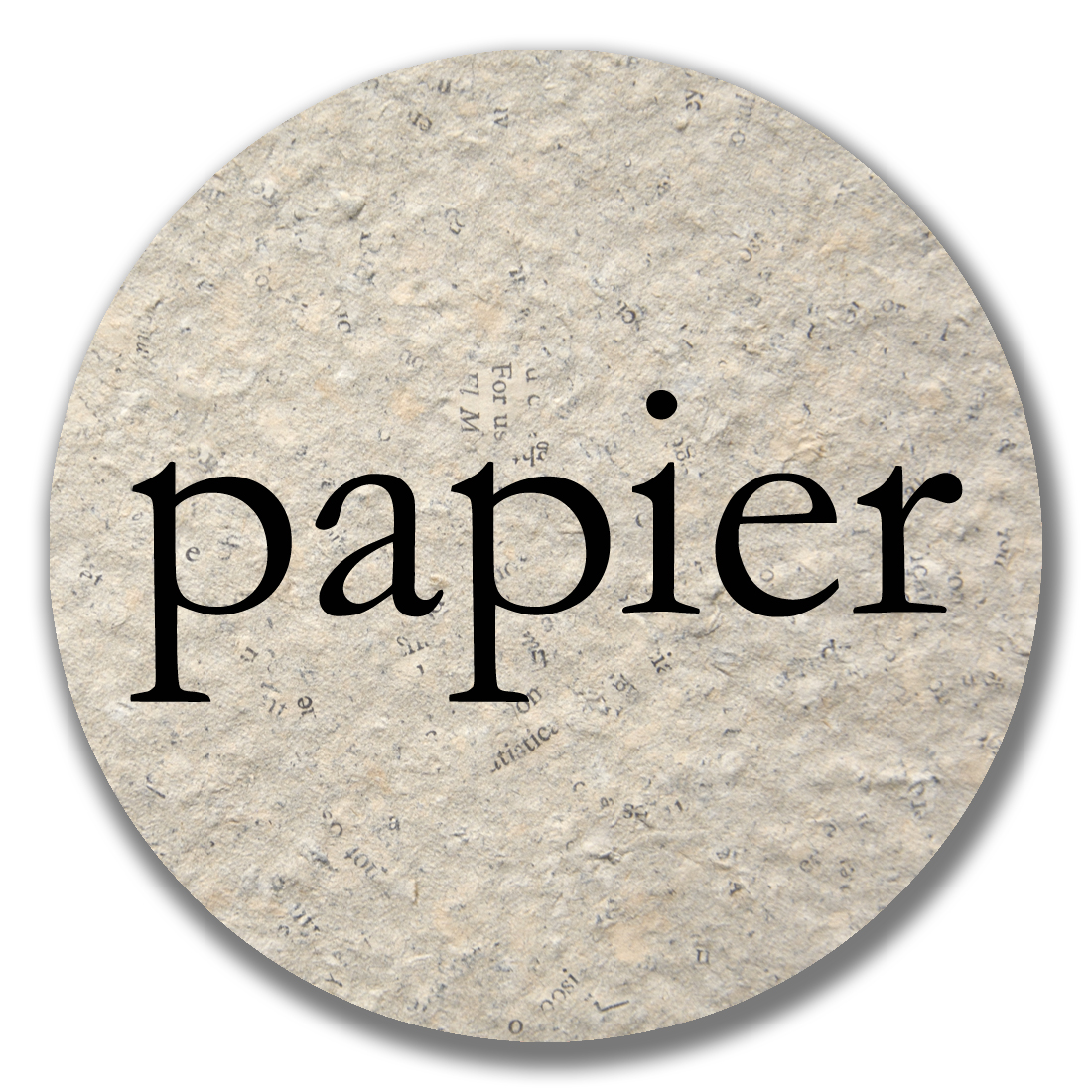 bouton rond papier