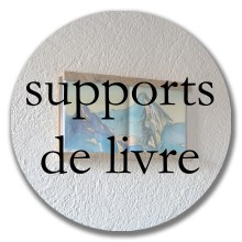 bouton rond support de livre